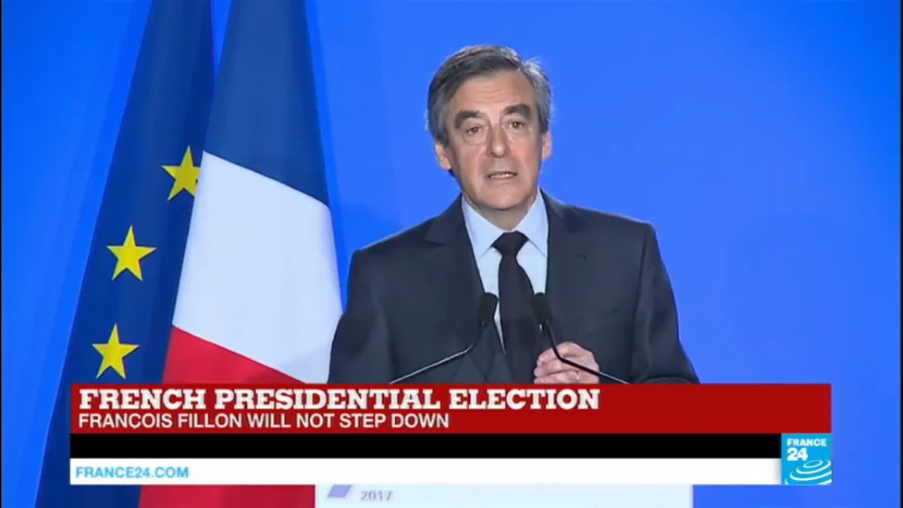 France Presidential race: François Fillon holds press conference, says he will not step down