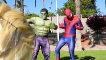 Человек-паук против замороженные Эльза против Невероятный Халк влюбиться в реальной жизни Супергерои кино