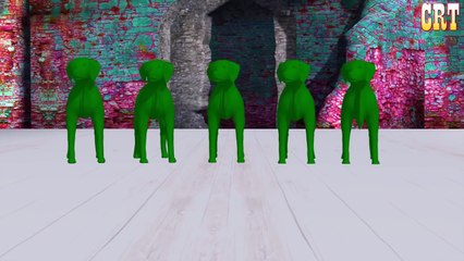 Dogs Colourful Colour Song || Learning Nursery Rhymes For Cartoons Kids Compilation