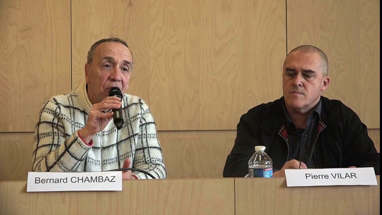 Enjeux X 26 janvier Bernard Chambaz avec Pierre Vilar