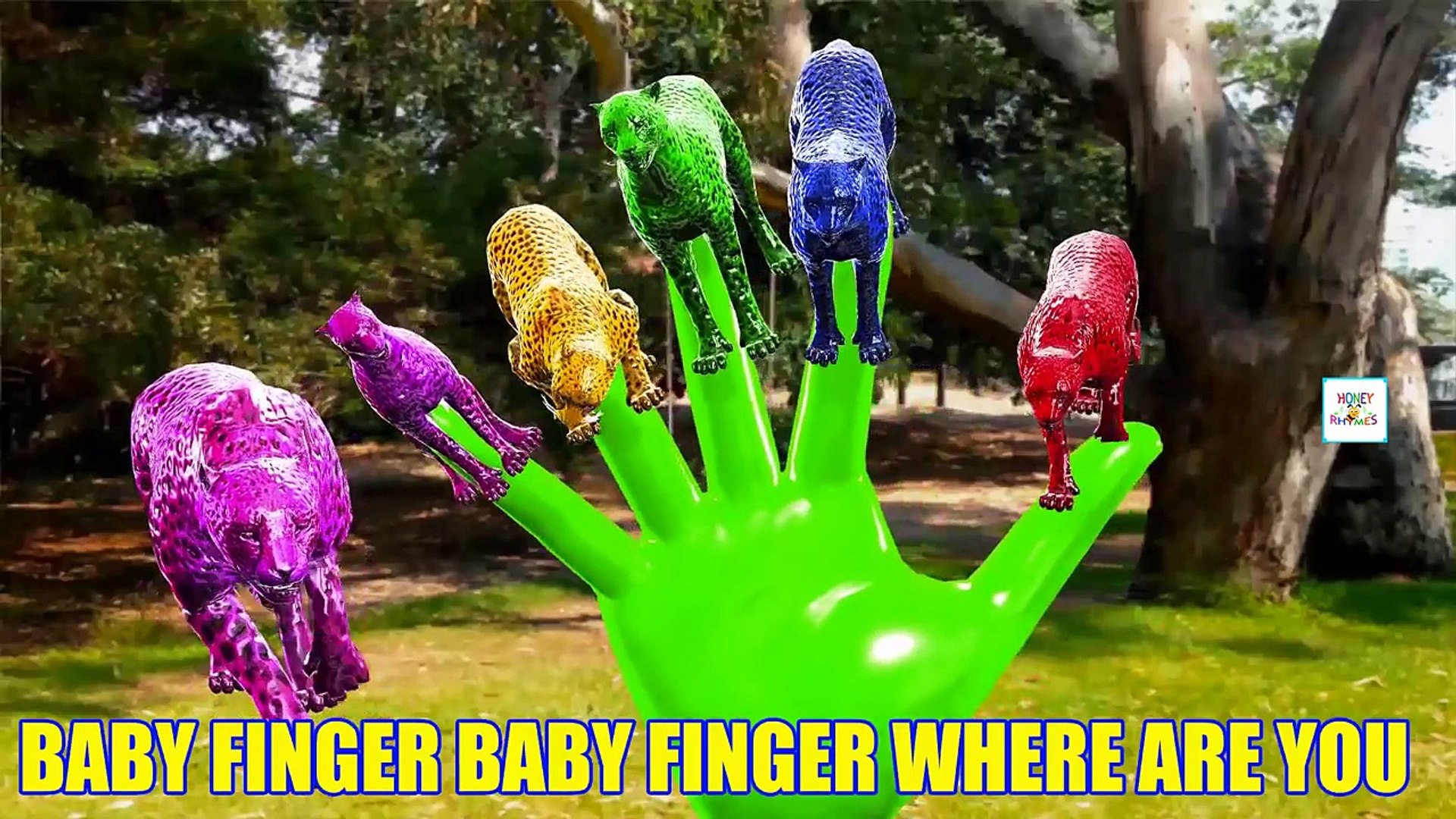 Cheetah Vs Crocodile Cartoon COLORS Short Movies for Kids to Learn Finger Family Kids Rhymes