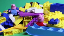 Свинка пеппа замок Мега блоки строительные игрушки Принцесса Пеппа и Джордж Кастилло Принцеса Пеппа