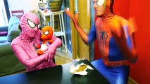 Беременных розовый Человек-паук против СПАЙДЕРМЕНА обеспечивает SPIDERBABY пятерых близнецов ж/ Эльза супергерой фу