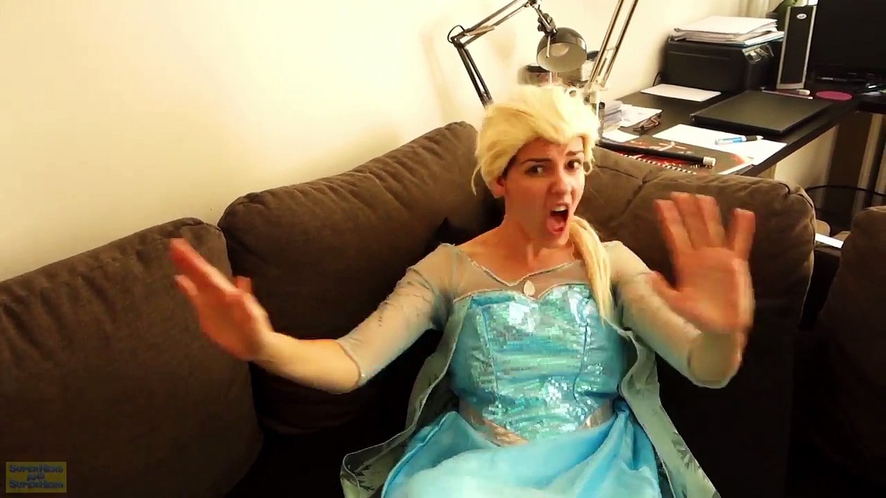 Dog Walks Spiderman Puppy vs Joker Button Prank Fun Superhero Kids In Real Life In 4K