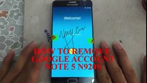 HOW TO REMOVE FRP NOTE 5 N920 - BY PASS GOOGLE ACCOUNT NOTE 5