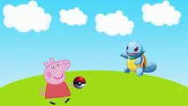 Peppa Pig Pokémon Go Toys Peppa e George Pig Se Vestem de Pikachu e Squirtle