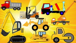 Construction Vehicles for Kids | Dump Loader Trencher Excavator Truck Road Roller