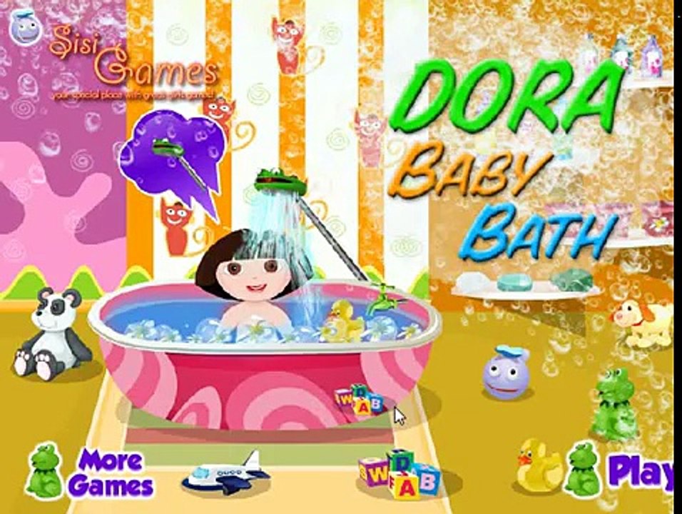 Dora the Explorer - Dora Games- Dora Baby Bath - Games for children - Cartoons for Children