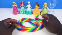 DIY How Make Super Glitter Play Doh Disney Princess Dresses Frozen Elsa Ariel Anna MagiCli