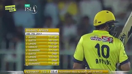 Afridi hits 34 just 13 balls