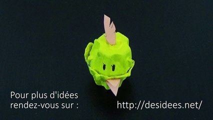 DIY : Fabriquez un poussin avec une boite d'oeuf