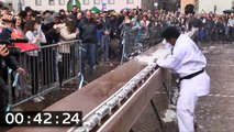 Most drinks cans crushed with the elbow in one minute - Pakistani M Rashid makes Guinness World Record