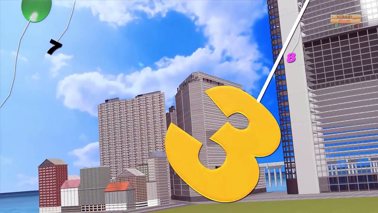 123 Songs For Kids Balloon Show For Children | 123 Number Songs Nursery Rhymes 3D Animated