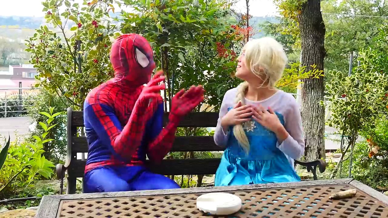 Frozen Elsa vs Anna ORBEEZ SHOPKINS CHALLENGE w/ Spiderman Joker Superhero Real Life Fun T