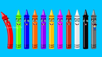 Learn Crayons Colors | Learn Colours | Nursery Rhymes For Children | kids learning videos