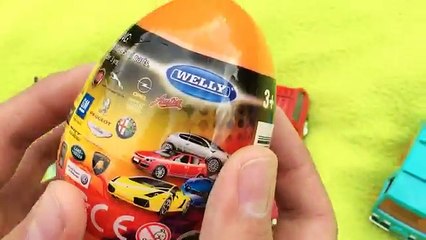 Киндер Сюрприз Тачки как Kinder Surprise Eggs Welly Cars Киндеры Kinder