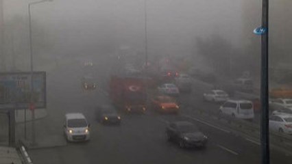 İstanbul'da Sis Etkisini Sürdürüyor