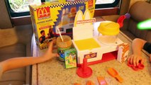 McDonalds Shake Maker & French Fries With Melissa & Doug Food Cart   Ice Cream Cart Disney