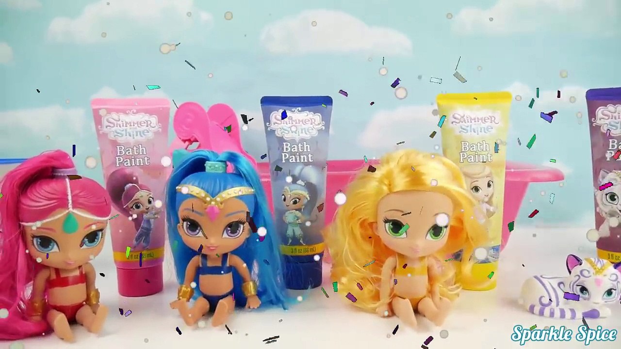 Ник младший мерцание и блеск краски ванны Ванна палец игрушка сюрприз, shopkins, в Машемс, учим цвета