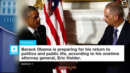 Barack Obama 'ready to return' to politics