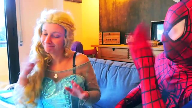 Frozen Elsa Spiderman Nerf War GUN Vs GUN Black Spiderman Scary Venom Bad Joker Real Life