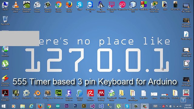 DIY 555 Timer Based 3 Pin Keyboard For Arduino Keypad with Arduino