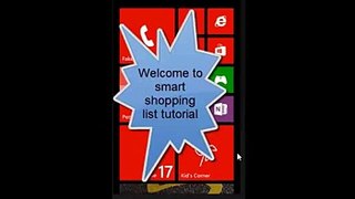 Smart Shopping List Windows Phone