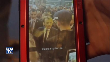 Macron se prend un œuf au Salon de l’agriculture
