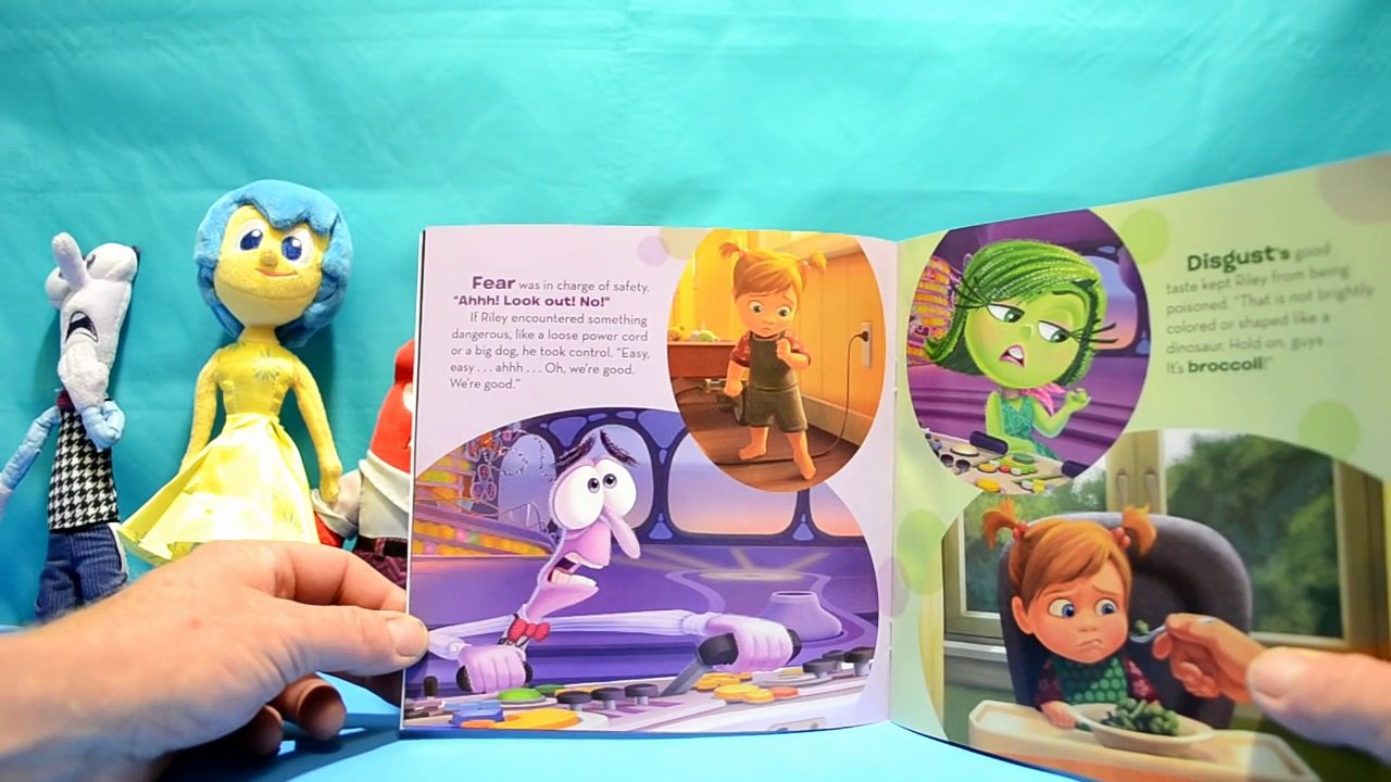 Inside Out Movie Toys & Read Along Storybook Joy Anger Fear Disgust Sadness Riley by Disney Pixar