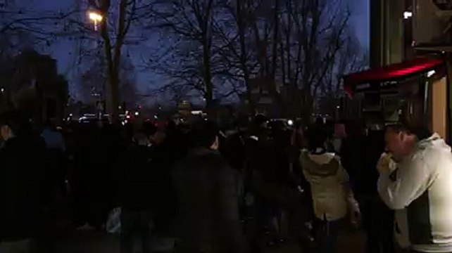 Derby di Coppa Italia, i tifosi della Lazio a Ponte Milvio - 1