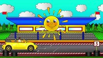 Learn numbers with  Helpy the truck. Cars racing cartoon. Educatio