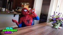 ELECTRIC SHOCK PRANK on Spiderman Batman and Pink SpiderGirl by Villian Joker POWER OUTAGE!