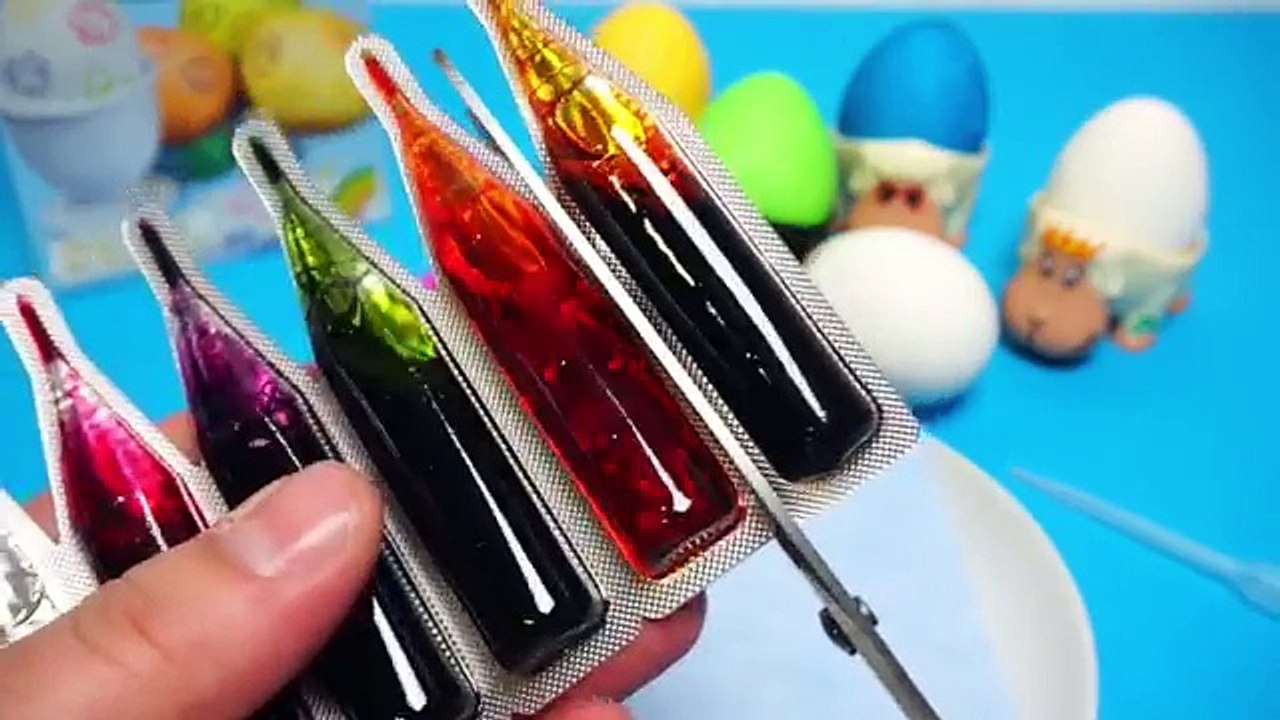 Coloring Easter Eggs DIY Đồ chơi trẻ em, Lắc trứng, nhuộm màu, trang trí trứng Phục Sinh 2016