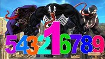 Venom Cartoon 123 Song For Children | Venom 123 Numbers For Kids | 123 Songs Nursery Rhyme