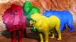 Wild Animals Learn colors lesson With 3D Animals | Nursery children learning colors with 3d Animals