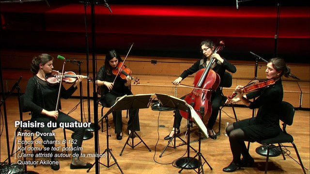 Dvorak : Echos de chants B 152 - VII. Kol domu se ted' potácím - Quatuor Akilone