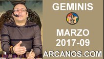 GEMINIS MARZO 2017-26 Feb al 4 Mar 2017-Amor Solteros Parejas Dinero Trabajo-ARCANOS.COM