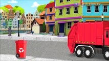Learn Colors with Garbage Trucks for Kids & Color Garage | Video for Children