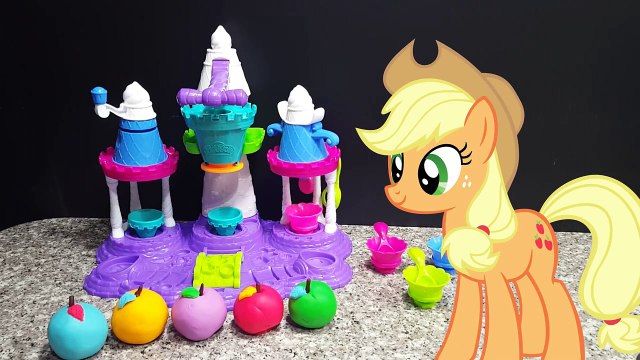 Мой маленький пони играть doh мороженое с сюрпризом потешки, учить цвета и счет для дошкольников