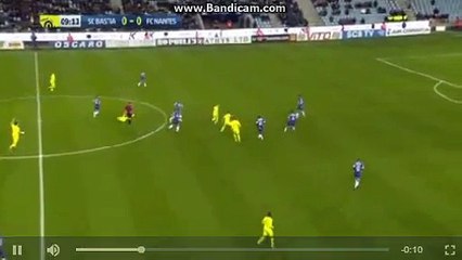 Djiku  RED  CARD  0-0  Bastia  vs  Nantes  01-03-2017