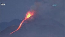 Etna Yanardağı Böyle Patladı