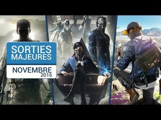 Tải video: NOVEMBRE 2016 - Les plus grosses sorties de jeux video