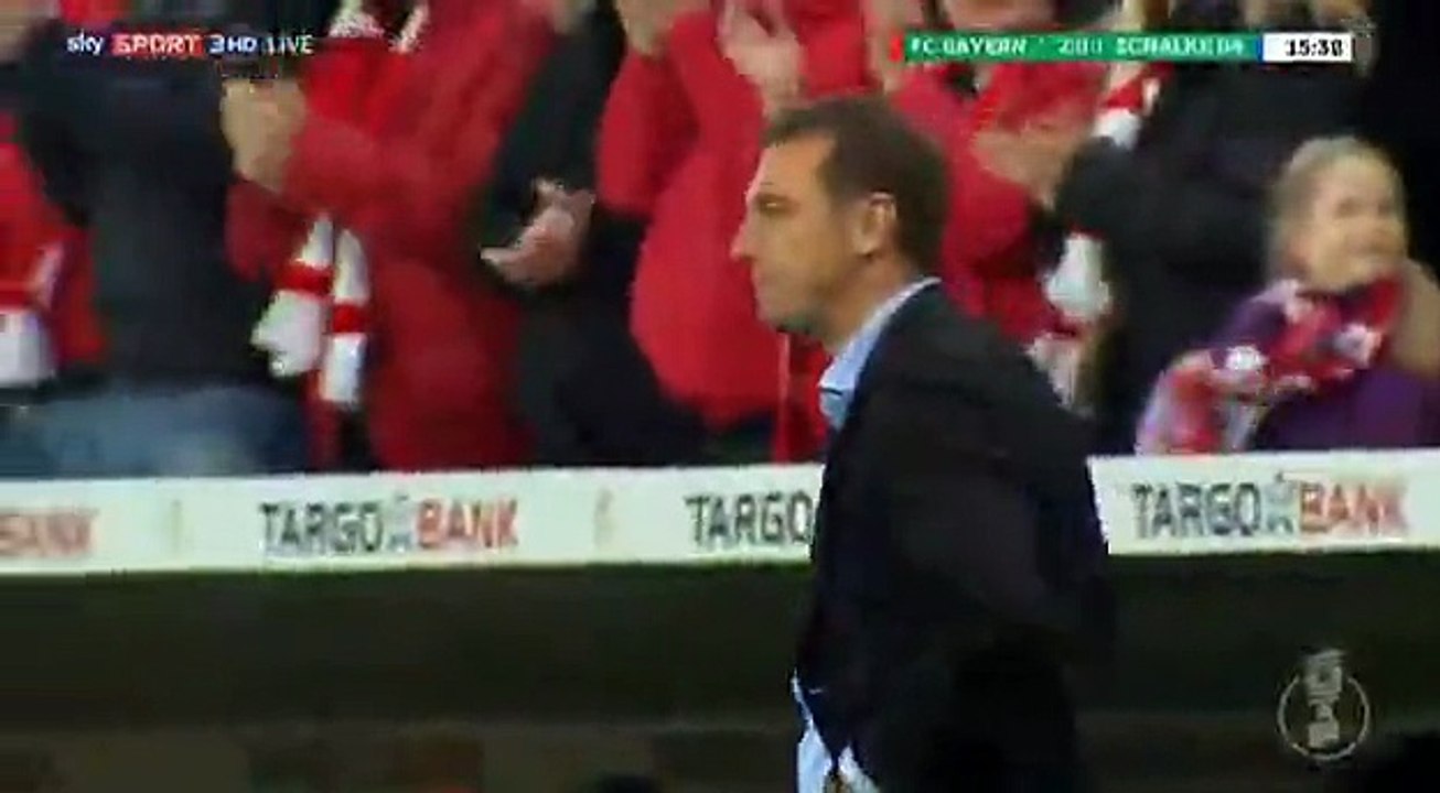 Thiago Alcantara Goal Bayern 2 - 0 Schalke DFB Pokal 1-3-2017