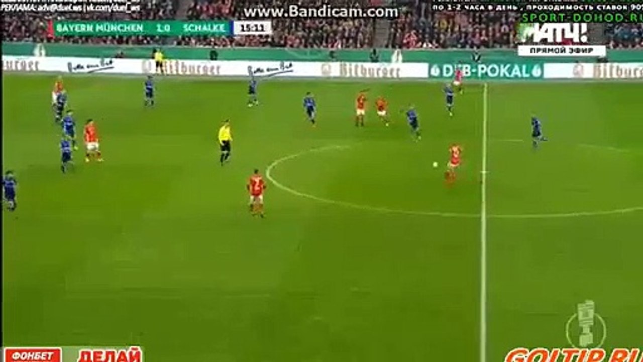 Thiago Alcantara Goal HD Bayern Munich 2-0 Schalke 04 01.03.2017 HD