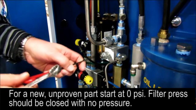 M.W. Watermark - Setting Hydraulic Relief Pressure on a Filter Press
