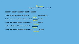 Deutsche Grammatik 1 Übungen