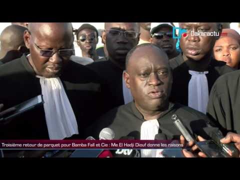 Troisième retour de parquet pour Bamba Fall et Cie Me El Hadji Diouf donne les raisons