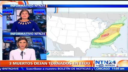 Fuertes tornados al Medio Oeste de EE. UU. han cobrado la vida de tres personas