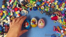 10 Surprise Eggs Disney Princess Mickey Mouse Spiderman Ninja Turtles Kinder Surprise Toys