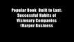 Popular Book  Built to Last: Successful Habits of Visionary Companies (Harper Business